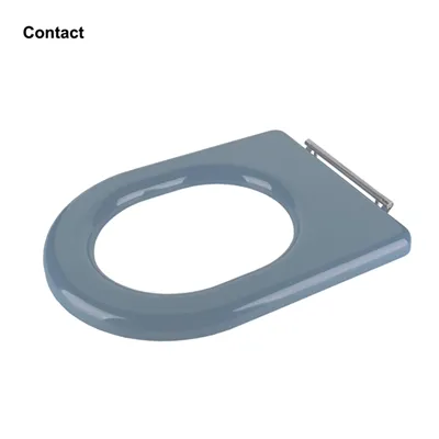 डी आकार की टॉयलेट सीट ग्रे