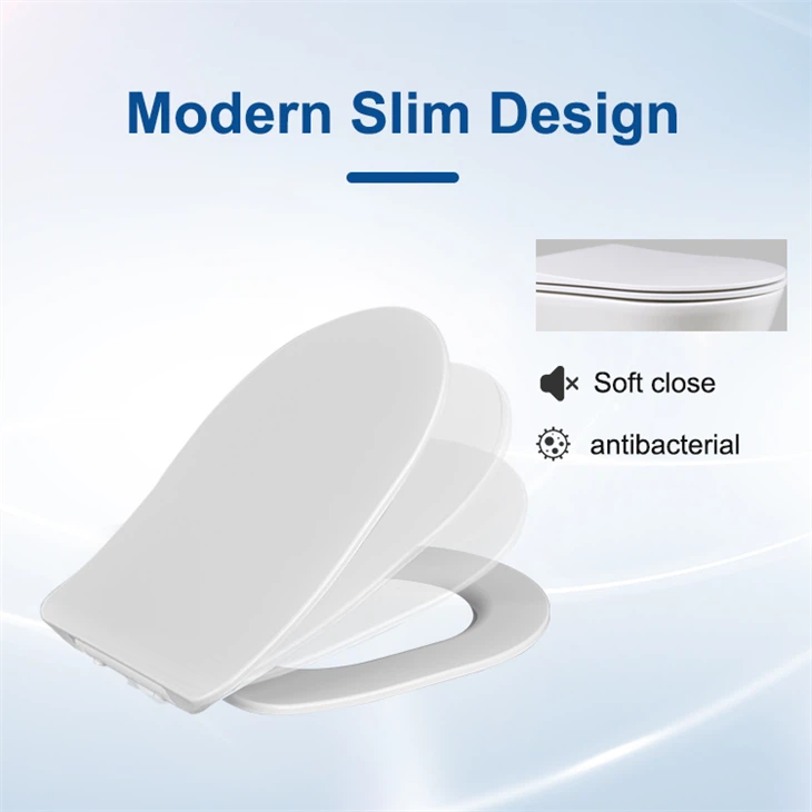 d shape soft close toilet seat